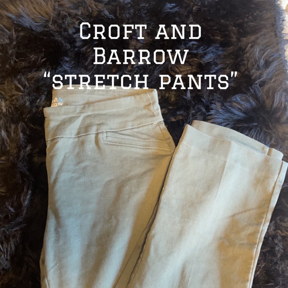 Green Croft and Barrow stretch pants